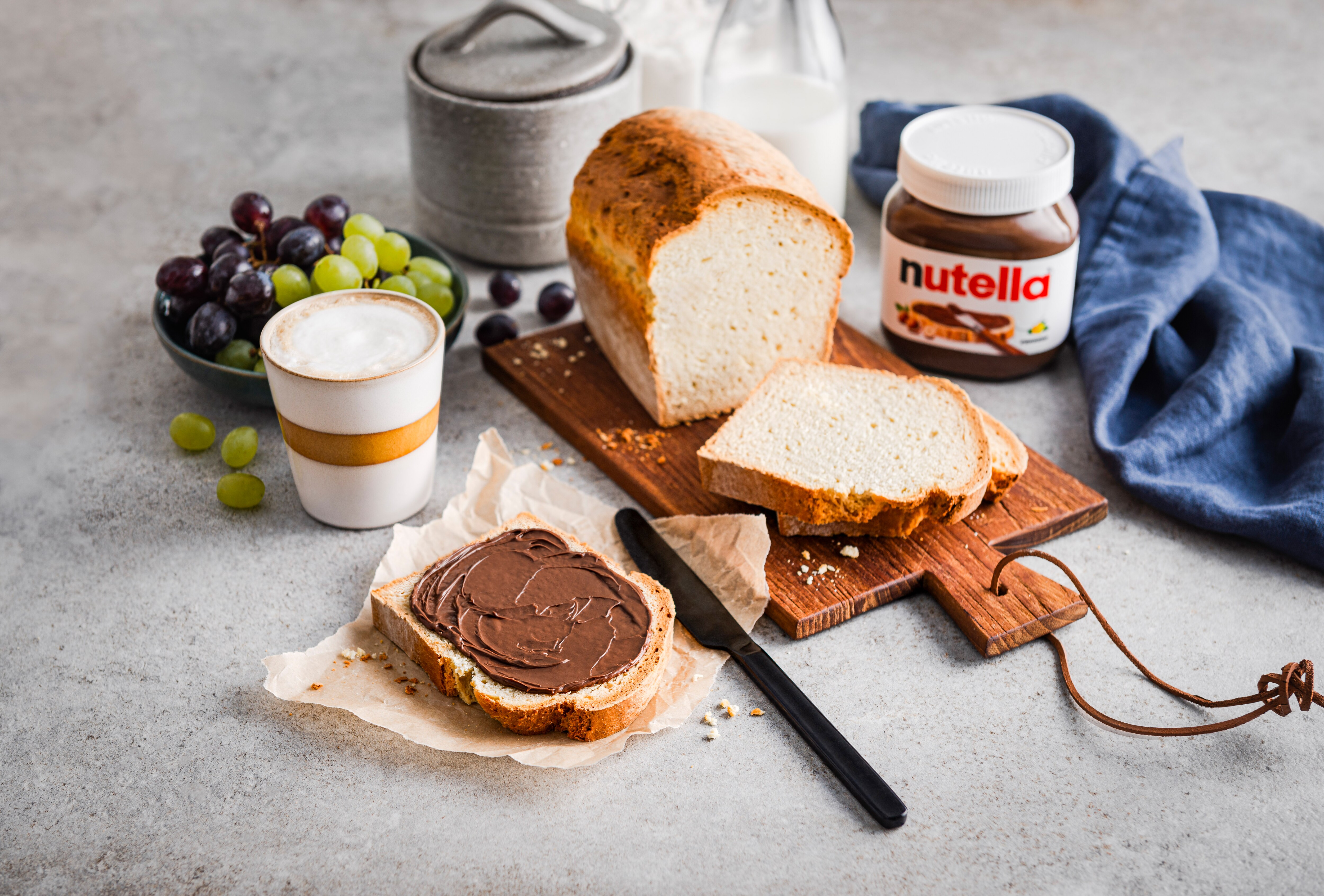 Schnelles Buttermilchbrot ohne Hefe nach irischem Rezept mit nutella®-Twist