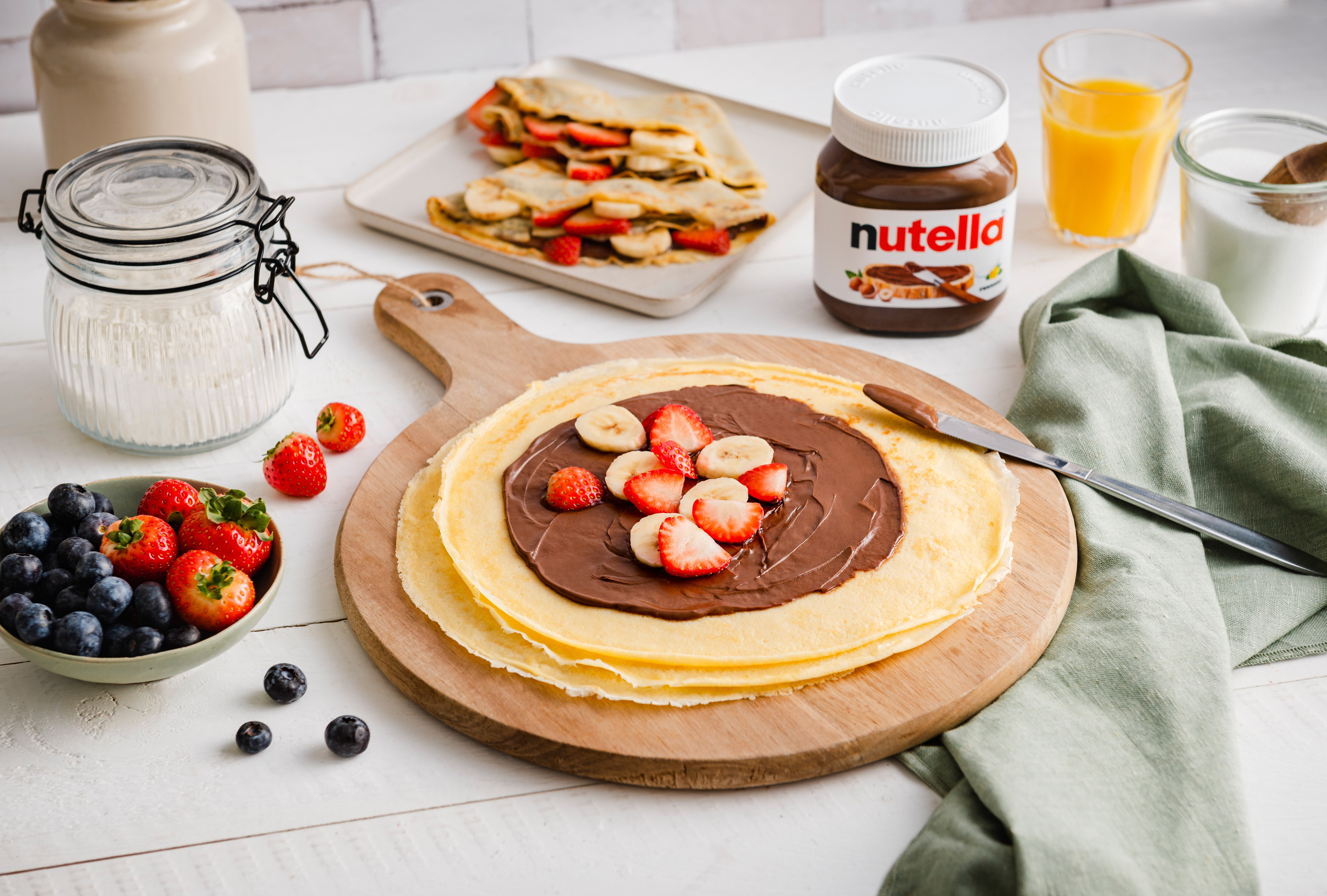 Crêpes mit Obst & nutella®: Schnell gemacht & einfach lecker