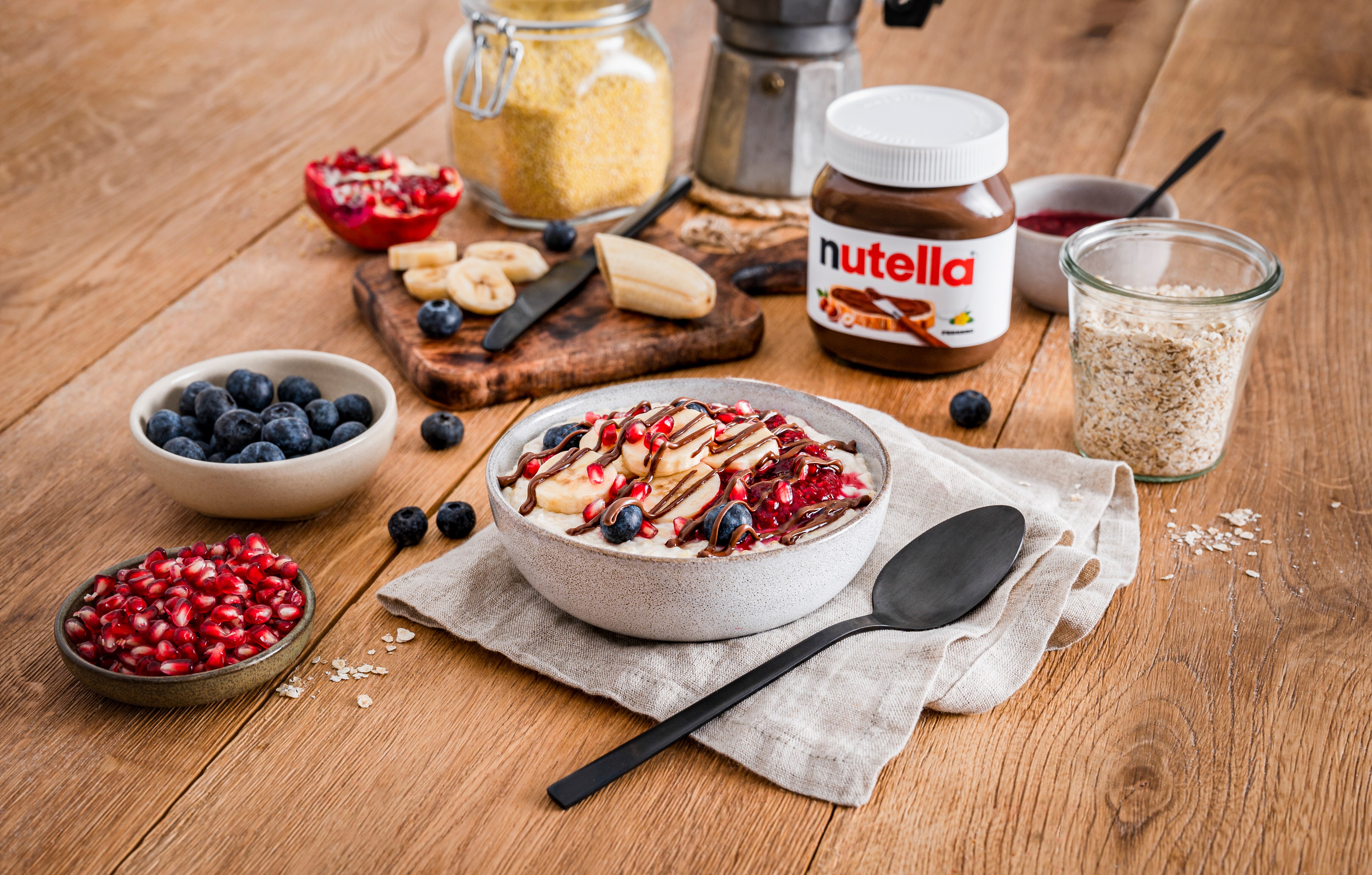 Cremiger Hafer-Hirse-Porridge: Nussig & lecker mit nutella®