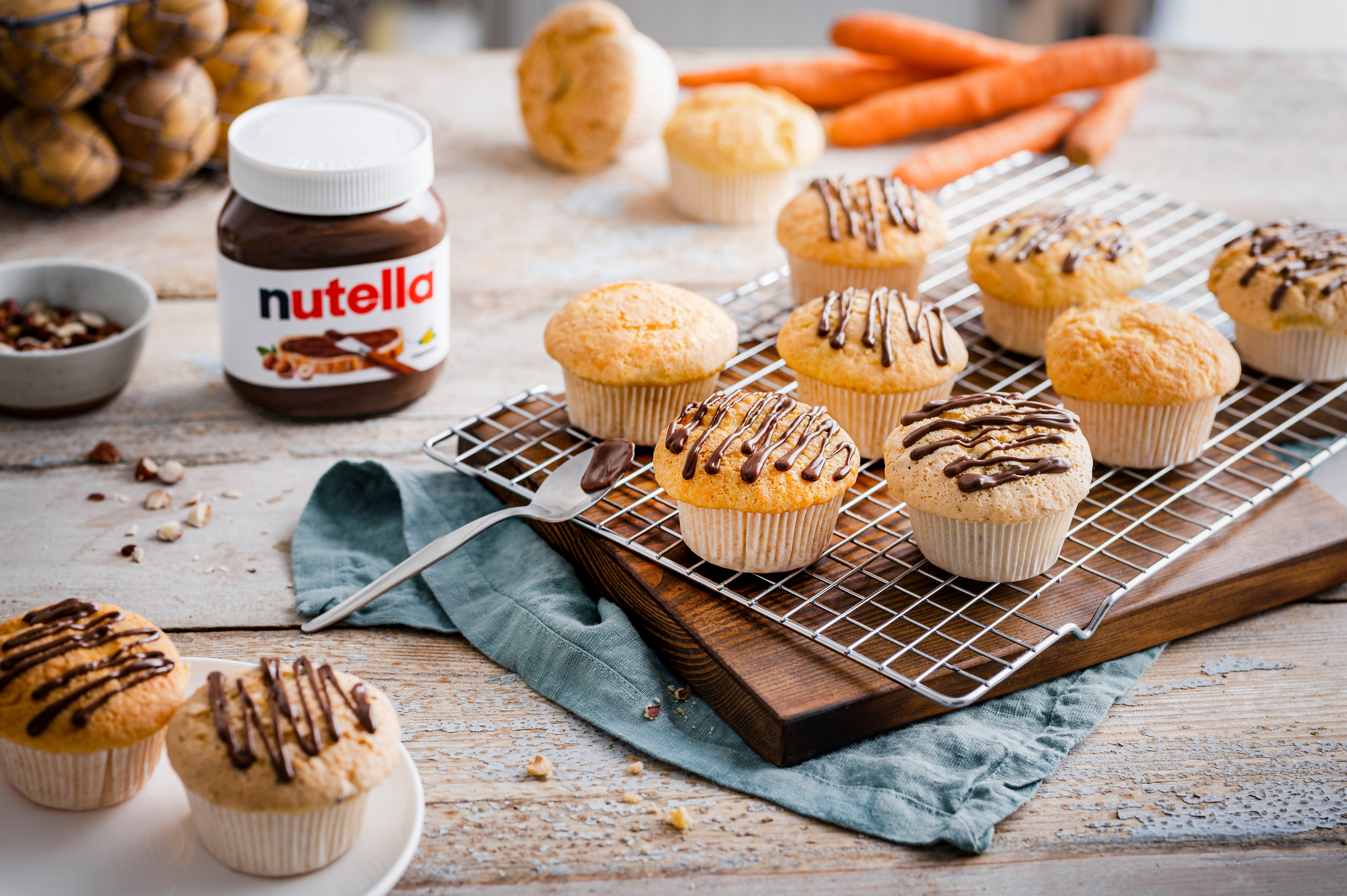 Saftige Muffins in drei Varianten: Alle verfeinert mit nutella®