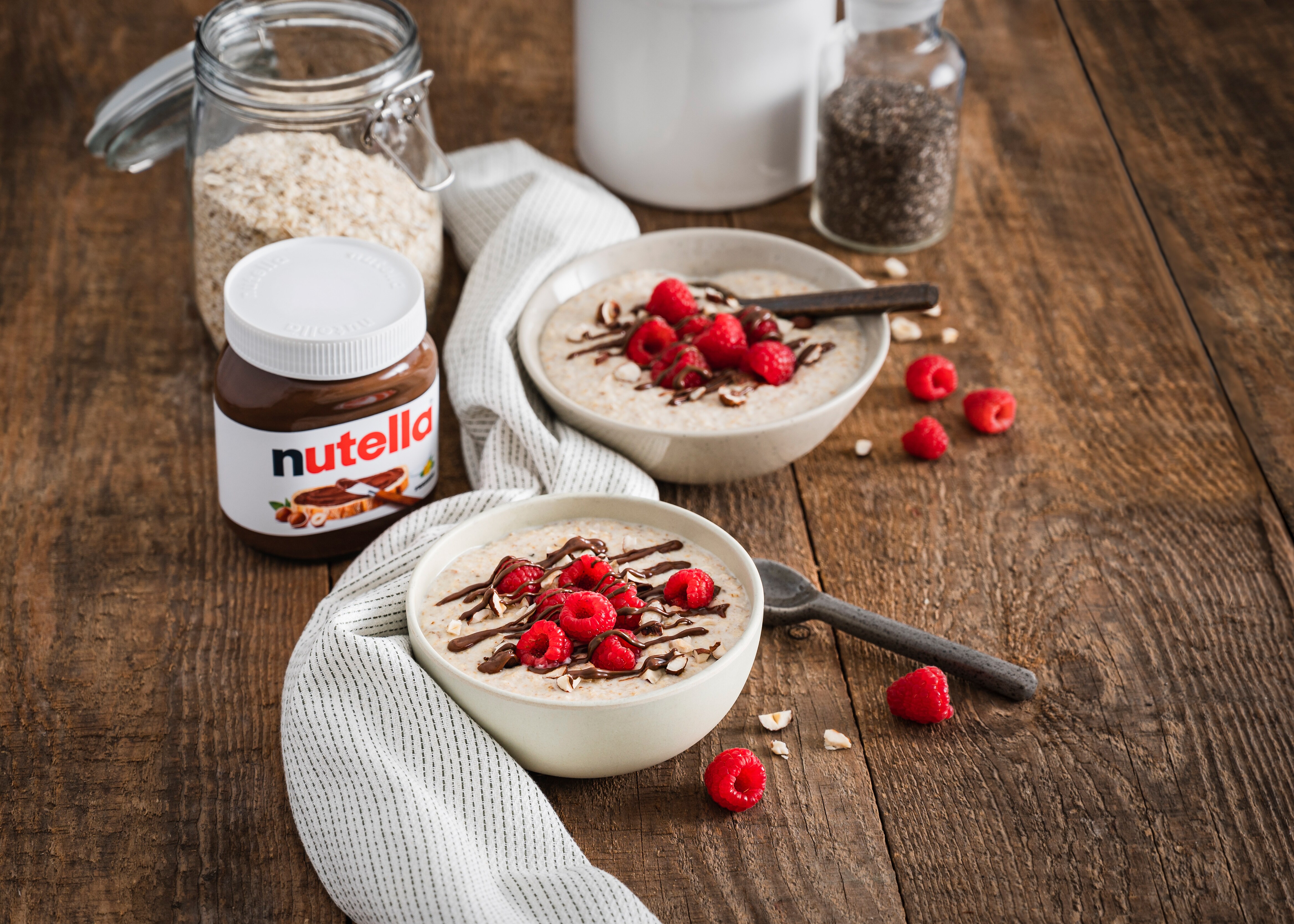 Dein Frühstücks-Upgrade: Haferbrei mit Früchten und nutella®