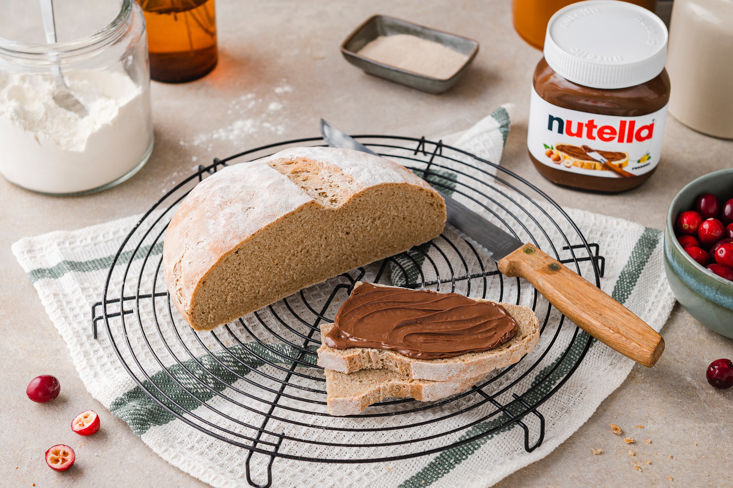 Kräftiges Bauernbrot: Rustikal & herrlich mit nutella®