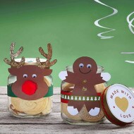 nutella®-Glas - DIY Weihnachtsdekoration Rentier basteln
