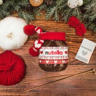 nutella®-Glas - Strickschal für dein nutella®glas