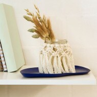 nutella®-Glas - DIY Makramevase basteln