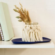 nutella®-Glas - DIY Makramevase basteln