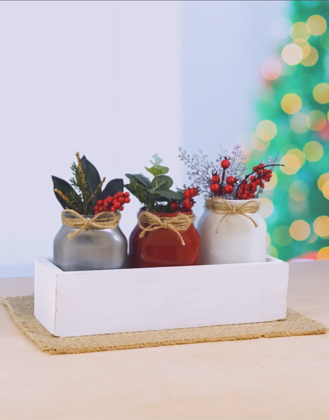 nutella®-Glas - DIY Tischdekoration für Weihnachten