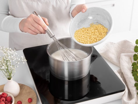 Hafer-Hirse Porridge mit nutella - Schritt 1