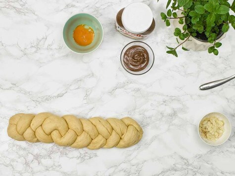 Osterzopf mit nutella - Schritt 3