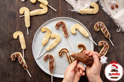 Butterplätzchen-Lollis mit nutella® schritt 3 | Nutella Butterplätzchen-Lollis mit nutella® schritt 3 | Nutella