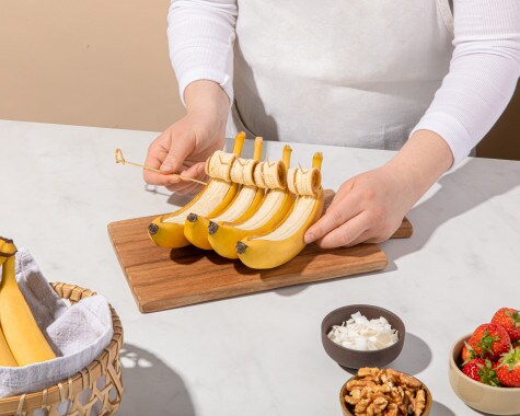 nutella® Rezepte - Bananen-Boote mit nutella® - Schritt 2