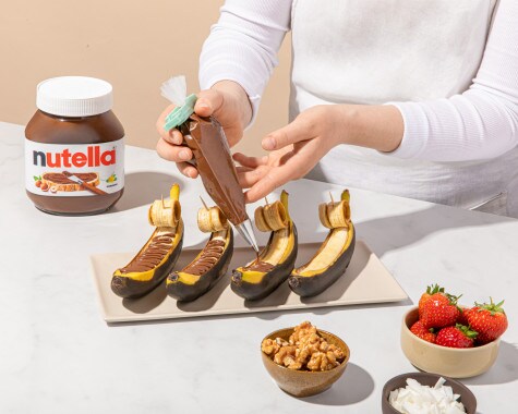 nutella® Rezepte - Bananen-Boote mit nutella® - Schritt 4