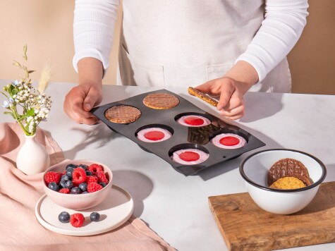 Rezept - Mini-Mousse-Küchlein mit nutella® - Schritt 3 Rezept - Mini-Mousse-Küchlein mit nutella® - Schritt 3