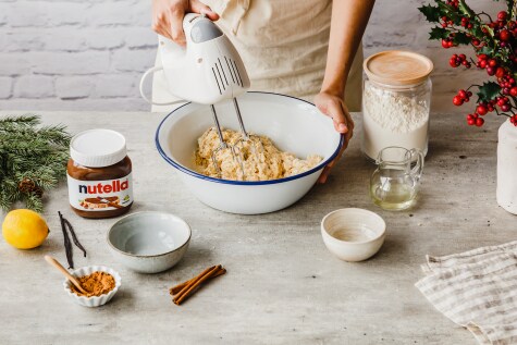 Zimt Quarkbällchen mit nutella®-Füllung  - Schritt 1