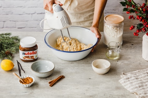 Zimt Quarkbällchen mit nutella®-Füllung  - Schritt 1