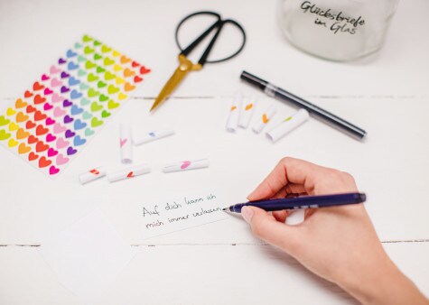 Deine Glückbriefe im nutella® Glass - Schritt2