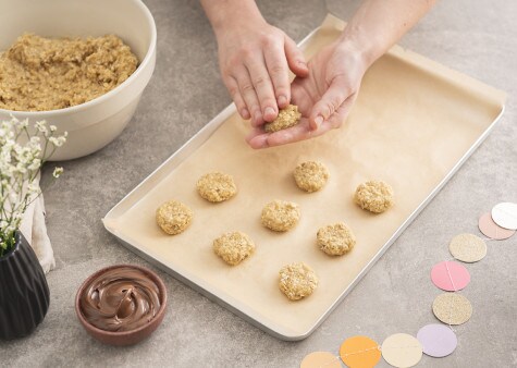 nutella® Rezepte - Banenen-Hafer-Cookies mit nutella® - Schritt 2
