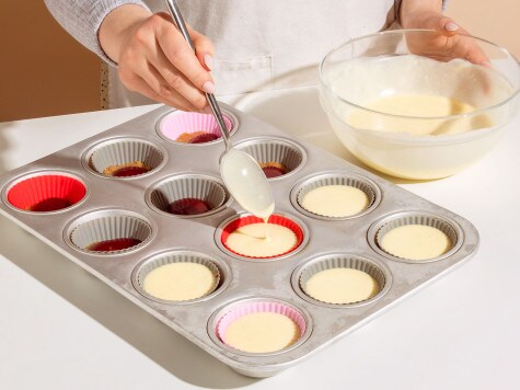 Mini-Käseküchlein mit Himbeeren und nutella®