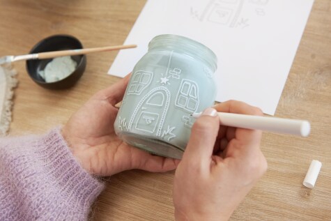 nutella®-Glas - DIY Wichtelglas - Schritt 4