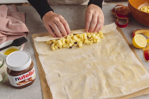 nutella® Rezepte - Apfelstrudel mit nutella® - Schritt 2