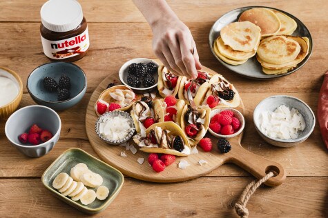 Pancake-Taco-Board mit nutella® Pancake-Taco-Board mit nutella®