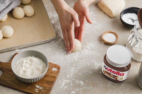 Franzsemmel mit nutella® - Schritt 2
