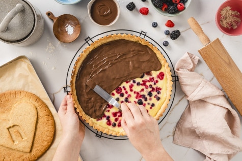 nutella® Rezepte - Biscuit Tarte mit nutella®
