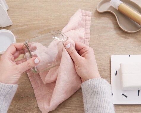 Vase im Kintsugi Look - Schritt 1