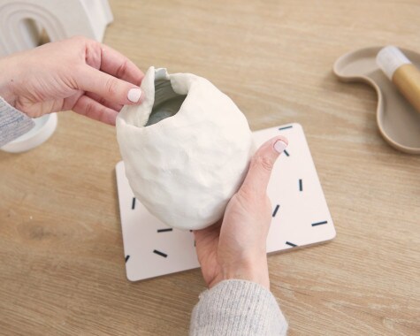 Vase im Kintsugi Look - Schritt 2