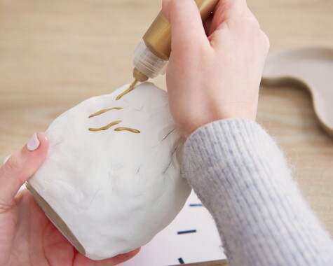 Vase im Kintsugi Look - Schritt 3