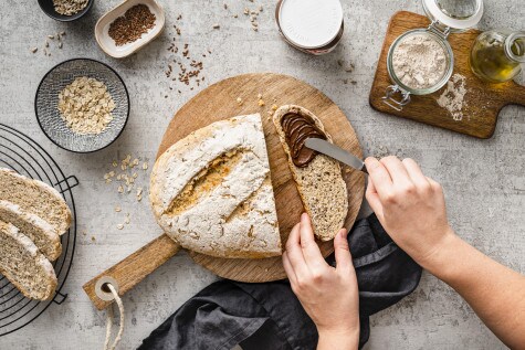 Kerniges Dinkelbrot mit nutella® - Schritt 3 Kerniges Dinkelbrot mit nutella® - Schritt 3