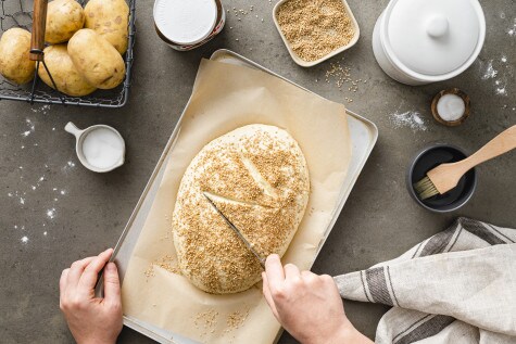 Kartoffelbrot mit nutella® - Schritt 2 Kartoffelbrot mit nutella® - Schritt 2