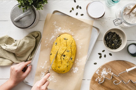 Kürbiskernbrot mit nutella®  - Schritt 2