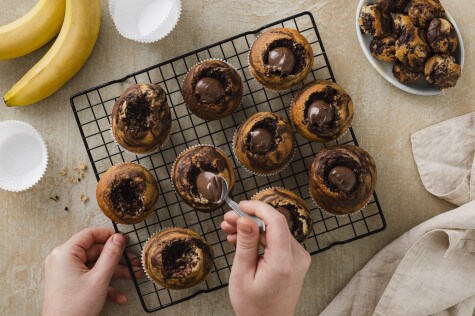 Bananen-Marmor-Muffins mit nutella® - Schritt 3