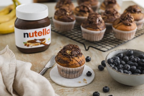 Bananen-Marmor-Muffins mit nutella® 