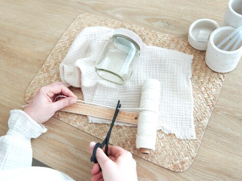 DIY - nutella - Makramee Backzubehör - Schritt 1