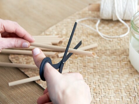 DIY - nutella - Strohhalm-Glas - Schritt 2