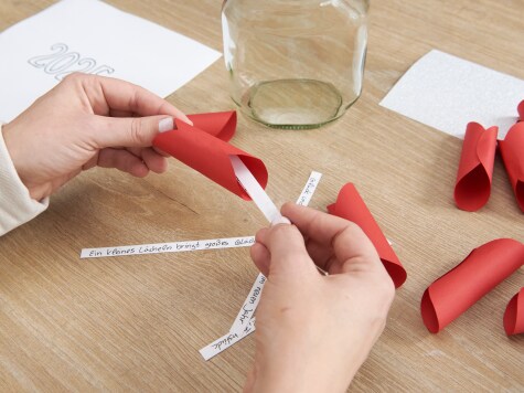 Glückskekse zu Silvester - Schritt 3