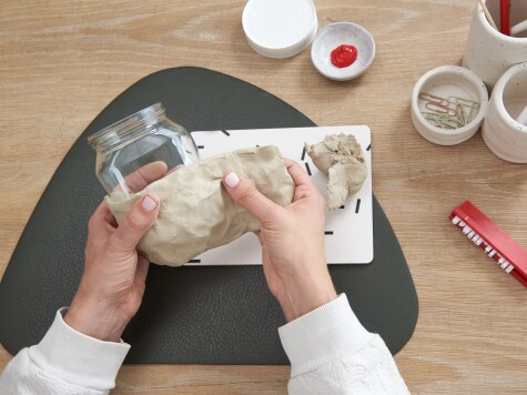 DIY - nutella - Pflanzenhalter - Schritt 1