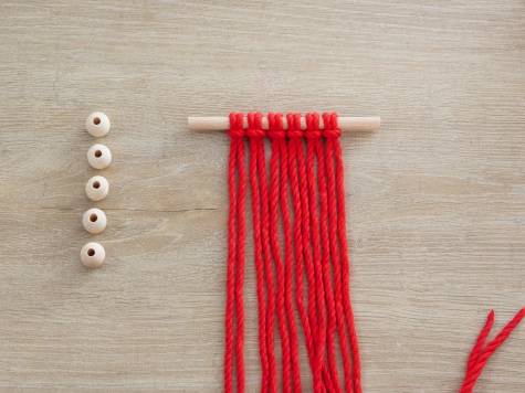 DIY - nutella - Perlen-Makramee - Schritt 1