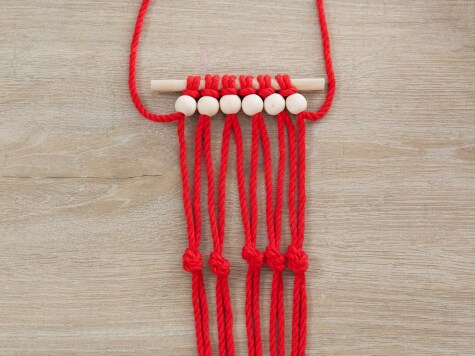 DIY - nutella - Perlen-Makramee - Schritt 2