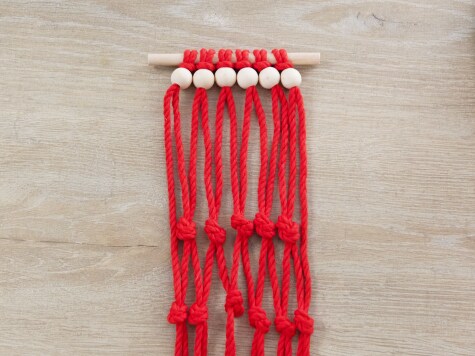 DIY - nutella - Perlen-Makramee - Schritt 3