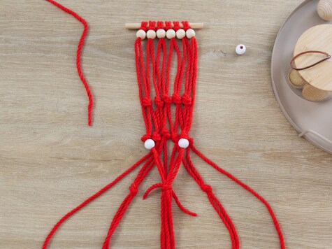 DIY - nutella - Perlen-Makramee - Schritt 4