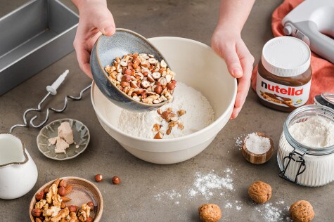 Nussbrot mit nutella® - Schritt 1