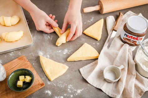 Hörnle mit nutella® - Schritt 2