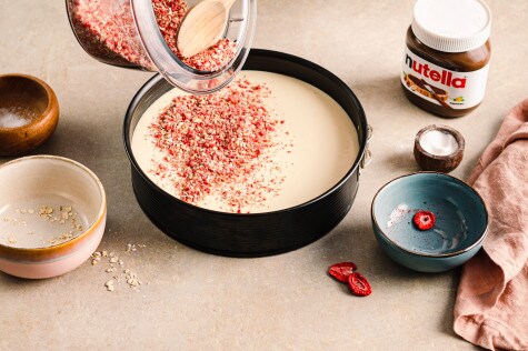 Erdbeer-Crunchy-Chessecake mit nutella® - Schritt 2