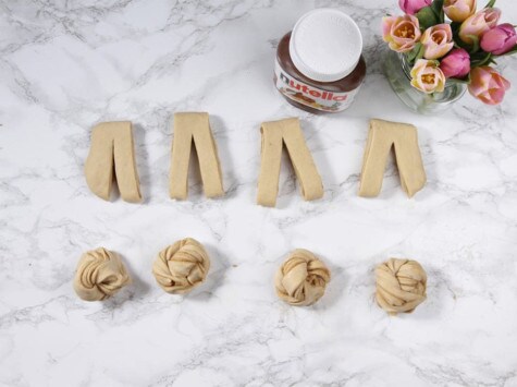 Kardamom-Zimtschnecken mit nutella - Schritt 7