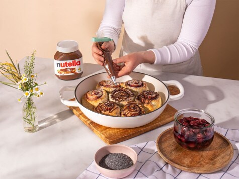 Mohn-Kirsch-Schnecke mit nutella® - Schritt 4