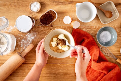 Espressoschnecken mit nutella® - Schritt 1