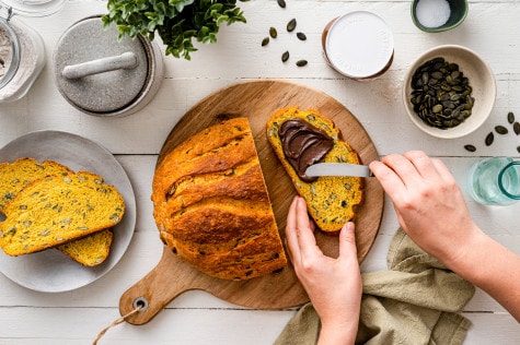 Kürbiskernbrot mit nutella®  - Schritt 3